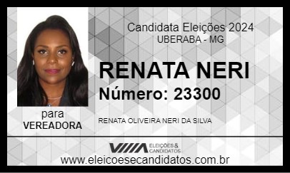 Candidato RENATA NERI 2024 - UBERABA - Eleições