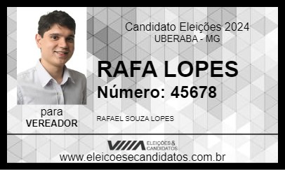 Candidato RAFA LOPES 2024 - UBERABA - Eleições