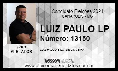 Candidato LUIZ PAULO LP 2024 - CANÁPOLIS - Eleições