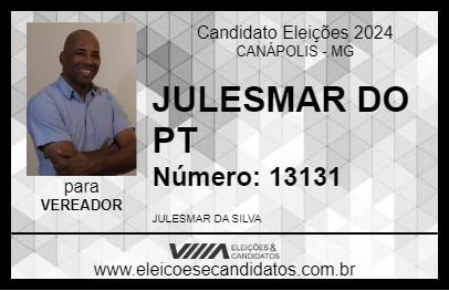 Candidato JULESMAR DO PT 2024 - CANÁPOLIS - Eleições