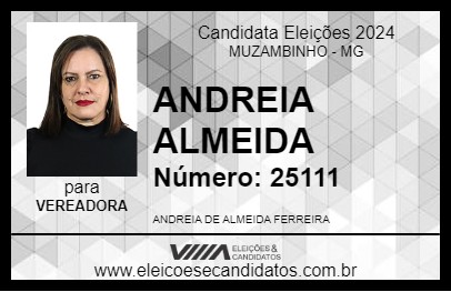 Candidato ANDREIA ALMEIDA 2024 - MUZAMBINHO - Eleições