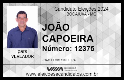 Candidato JOÃO CAPOEIRA 2024 - BOCAIÚVA - Eleições