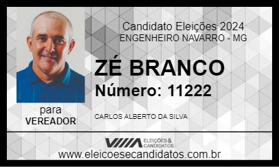 Candidato ZÉ BRANCO 2024 - ENGENHEIRO NAVARRO - Eleições