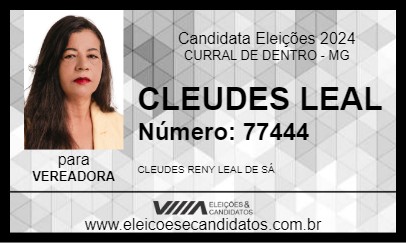 Candidato CLEUDES LEAL 2024 - CURRAL DE DENTRO - Eleições