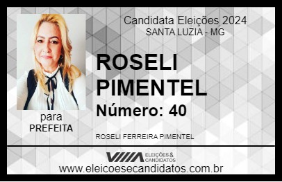 Candidato ROSELI PIMENTEL 2024 - SANTA LUZIA - Eleições