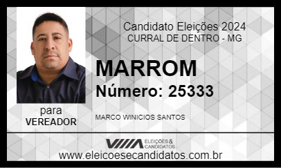 Candidato MARROM 2024 - CURRAL DE DENTRO - Eleições