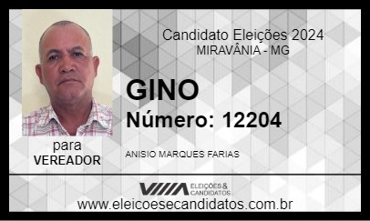 Candidato GINO 2024 - MIRAVÂNIA - Eleições