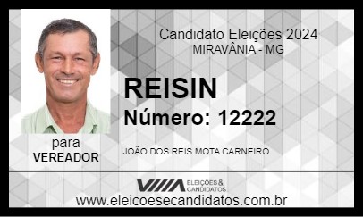 Candidato REISIN 2024 - MIRAVÂNIA - Eleições