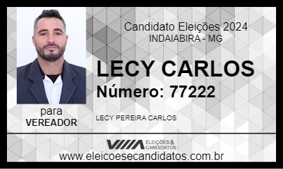 Candidato LECY CARLOS 2024 - INDAIABIRA - Eleições