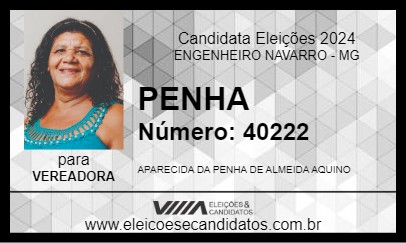 Candidato PENHA 2024 - ENGENHEIRO NAVARRO - Eleições