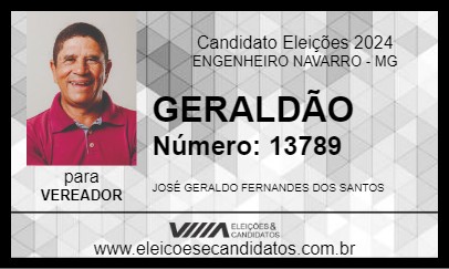 Candidato GERALDÃO 2024 - ENGENHEIRO NAVARRO - Eleições