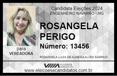 Candidato ROSANGELA PERIGO 2024 - ENGENHEIRO NAVARRO - Eleições