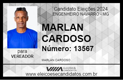 Candidato MARLAN CARDOSO 2024 - ENGENHEIRO NAVARRO - Eleições