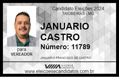 Candidato JANUARIO CASTRO 2024 - TAIOBEIRAS - Eleições