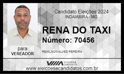 Candidato RENA DO TAXI 2024 - INDAIABIRA - Eleições