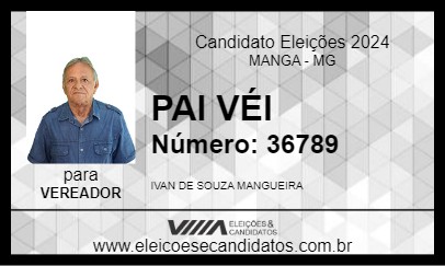 Candidato PAI VÉI 2024 - MANGA - Eleições