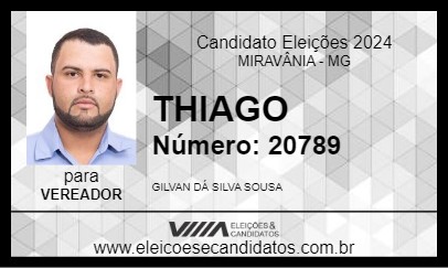 Candidato THIAGO 2024 - MIRAVÂNIA - Eleições