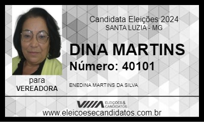 Candidato DINA MARTINS 2024 - SANTA LUZIA - Eleições