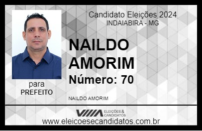 Candidato NAILDO AMORIM 2024 - INDAIABIRA - Eleições