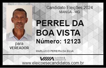 Candidato PERREL DA BOA VISTA 2024 - MANGA - Eleições