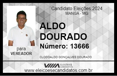 Candidato ALDO DOURADO 2024 - MANGA - Eleições