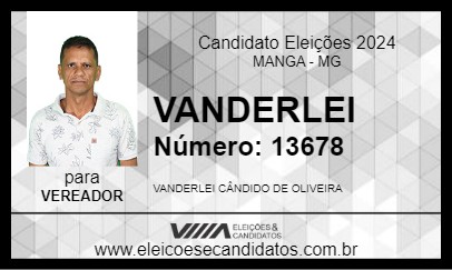 Candidato VANDERLEI 2024 - MANGA - Eleições