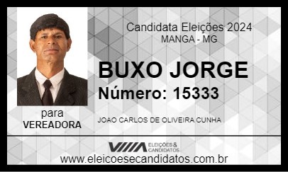 Candidato BUXO JORGE 2024 - MANGA - Eleições