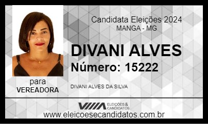 Candidato DIVANI ALVES 2024 - MANGA - Eleições