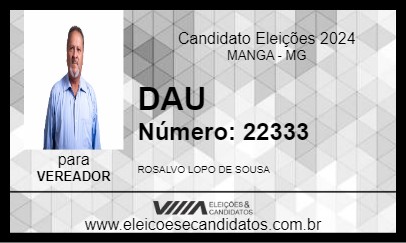 Candidato DAU 2024 - MANGA - Eleições