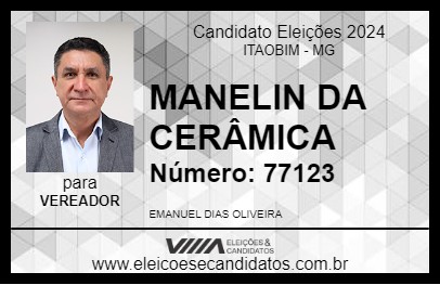 Candidato MANELIM DA CERÂMICA 2024 - ITAOBIM - Eleições