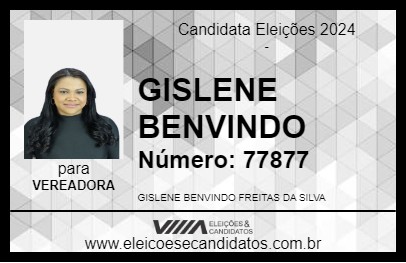 Candidato GISLENE BENVINDO 2024 - CARATINGA - Eleições