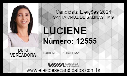 Candidato LUCIENE 2024 - SANTA CRUZ DE SALINAS - Eleições