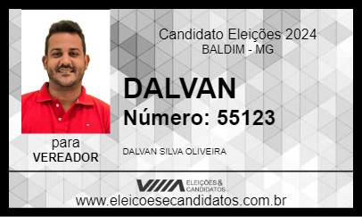 Candidato DALVAN 2024 - BALDIM - Eleições