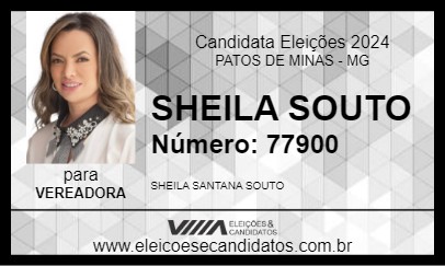 Candidato SHEILA SOUTO 2024 - PATOS DE MINAS - Eleições