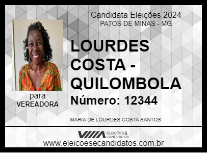 Candidato LOURDES COSTA 2024 - PATOS DE MINAS - Eleições