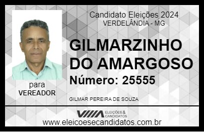 Candidato GILMARZINHO DO AMARGOSO  2024 - VERDELÂNDIA - Eleições