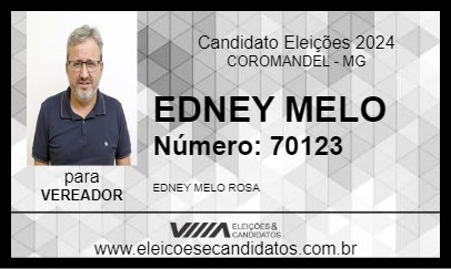 Candidato EDNEY MELO 2024 - COROMANDEL - Eleições