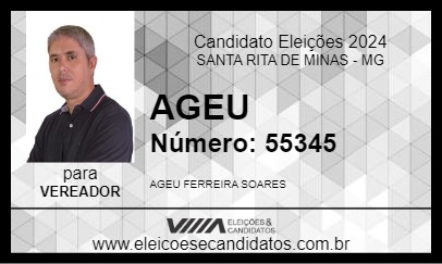 Candidato AGEU 2024 - SANTA RITA DE MINAS - Eleições