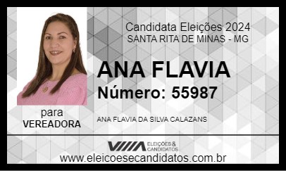 Candidato ANA FLAVIA 2024 - SANTA RITA DE MINAS - Eleições