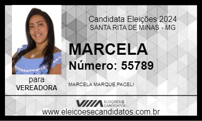 Candidato MARCELA 2024 - SANTA RITA DE MINAS - Eleições