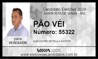 Candidato PÃO VÉI 2024 - SANTA RITA DE MINAS - Eleições