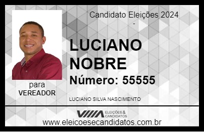 Candidato LUCIANO NOBRE 2024 - SANTA RITA DE MINAS - Eleições