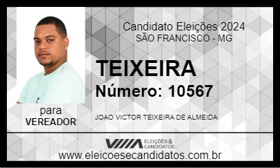 Candidato TEIXEIRA 2024 - SÃO FRANCISCO - Eleições