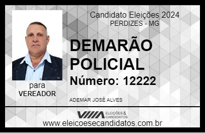 Candidato DEMARÃO POLICIAL 2024 - PERDIZES - Eleições