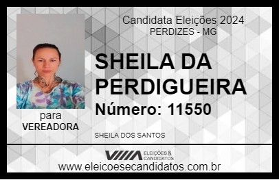 Candidato SHEILA DA PERDIGUEIRA 2024 - PERDIZES - Eleições