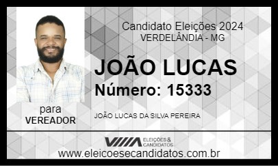 Candidato JOÃO LUCAS 2024 - VERDELÂNDIA - Eleições