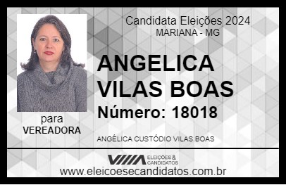 Candidato ANGELICA VILAS BOAS 2024 - MARIANA - Eleições