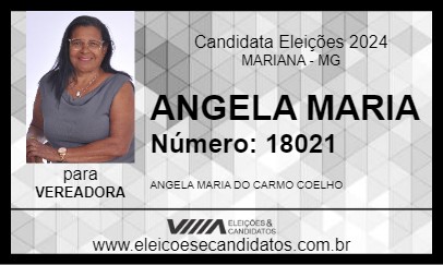 Candidato ANGELA MARIA 2024 - MARIANA - Eleições