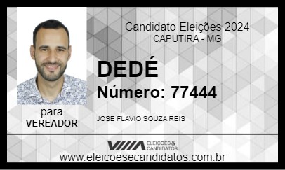 Candidato DEDÉ 2024 - CAPUTIRA - Eleições