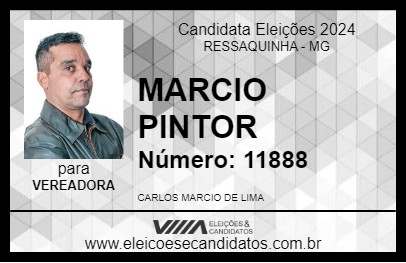 Candidato MARCIO PINTOR 2024 - RESSAQUINHA - Eleições